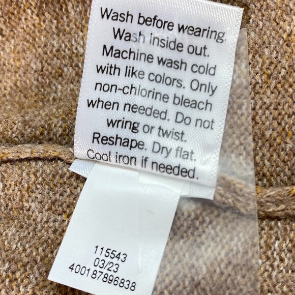 Croft & Barrow Soft Open Knit Cardigan Sweater Sz M Camel Tan #337i - Picture 7 of 7